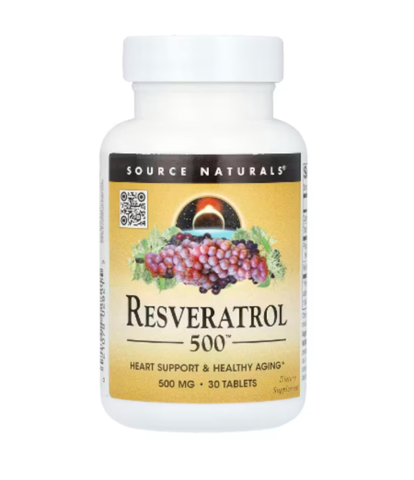 Source Naturals, Resveratrol 500™, 500 mg, 30 Tablets