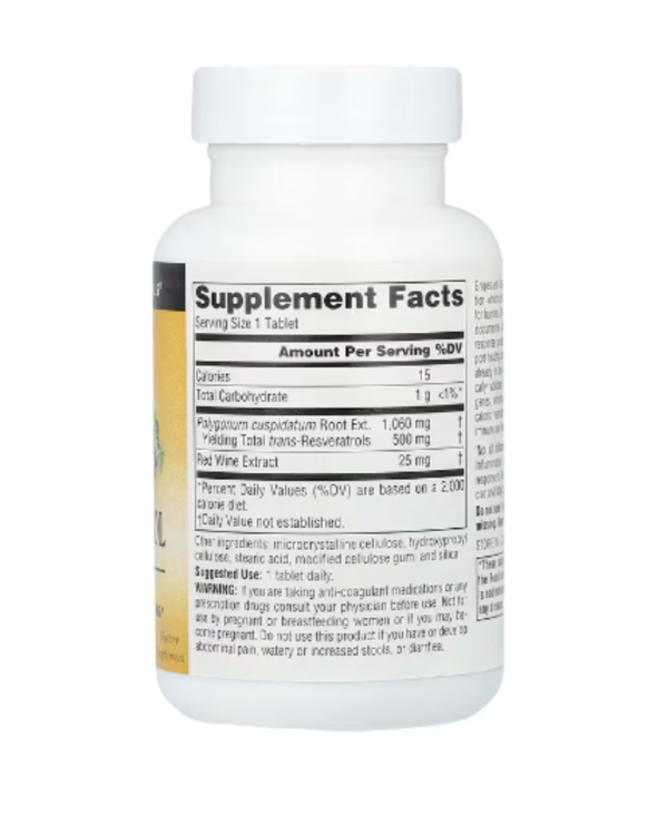 Source Naturals, Resveratrol 500™, 500 mg, 30 Tablets