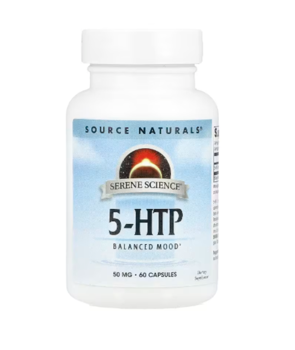 Source Naturals, Serene Science®, 5-HTP, 100 mg, 60 Capsules (50 mg per Capsule)