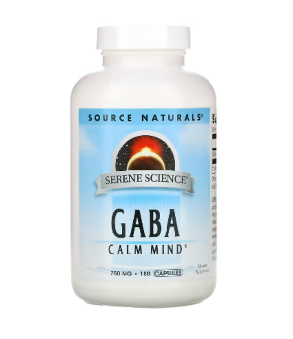 Source Naturals, Serene Science, GABA Calm Mind, 750 mg, 180 Capsules