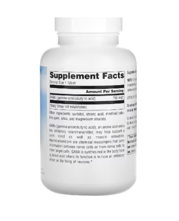Source Naturals, Serene Science, GABA Calm Mind, 750 mg, 180 Tablets