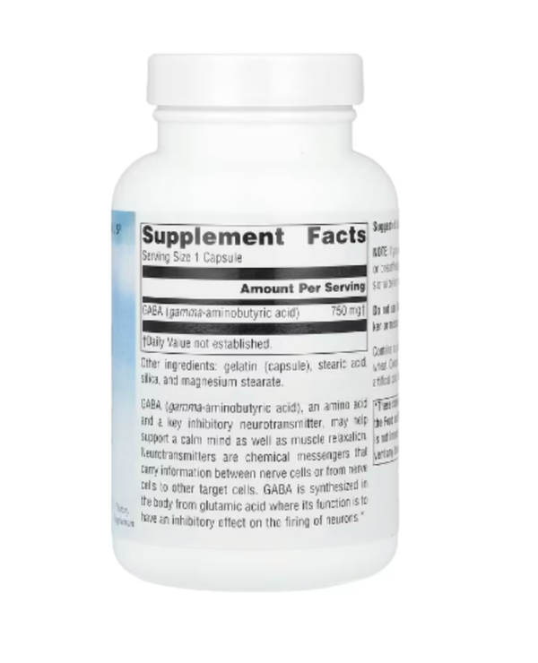 Source Naturals, Serene Science®, GABA Calm Mind, 750 mg, 90 Capsules
