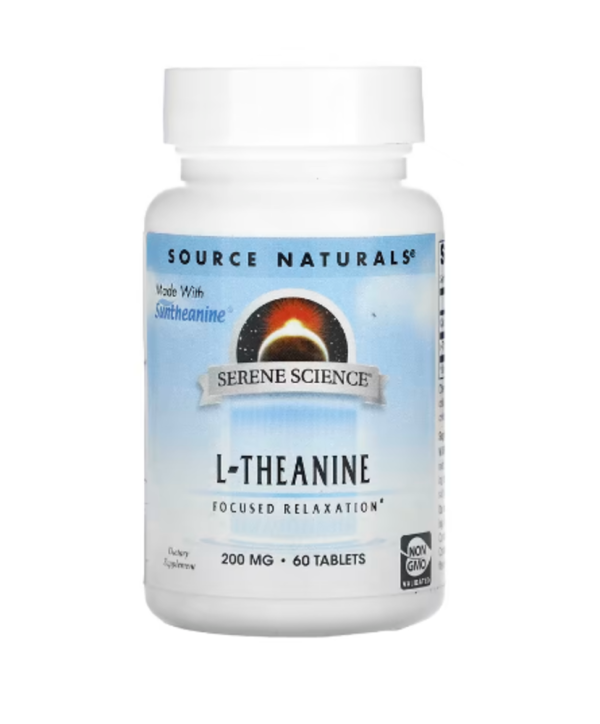 Source Naturals, Serene Science, L-Theanine, 200 mg, 60 Tablets
