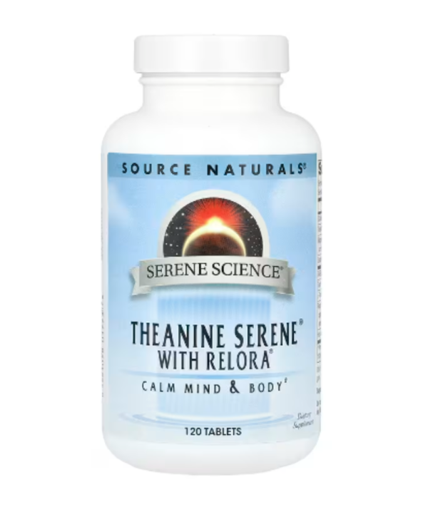 Source Naturals, Serene Science®, Theanine Serene® With Relora®, 120 Tablets