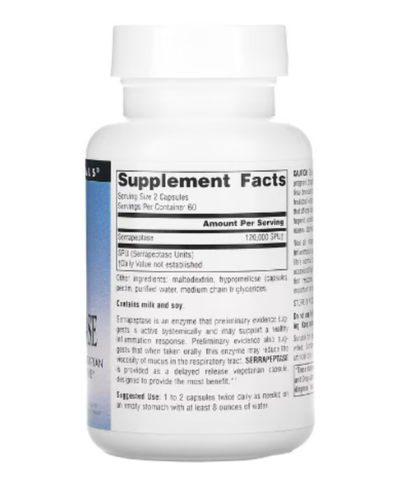 Source Naturals, Serrapeptase, 120 Capsules