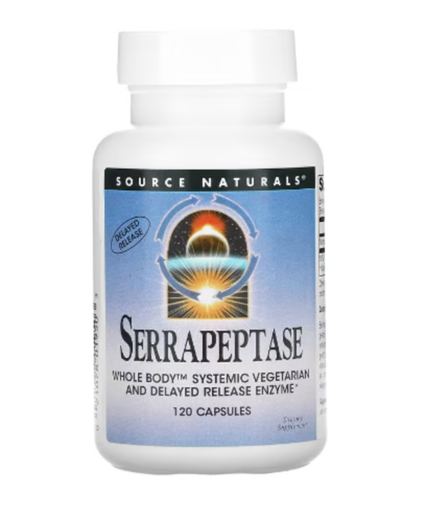 Source Naturals, Serrapeptase, 120 Capsules