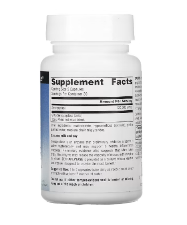 Source Naturals, Serrapeptase, 60 Capsules