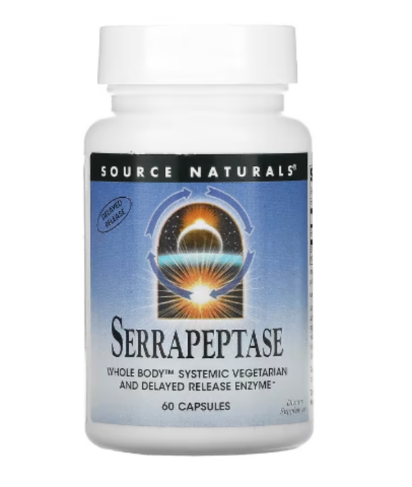 Source Naturals, Serrapeptase, 60 Capsules