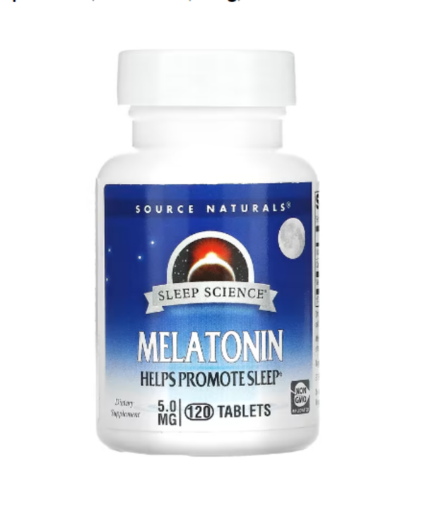 Source Naturals, Sleep Science, Melatonin, 5 mg, 120 Tablets