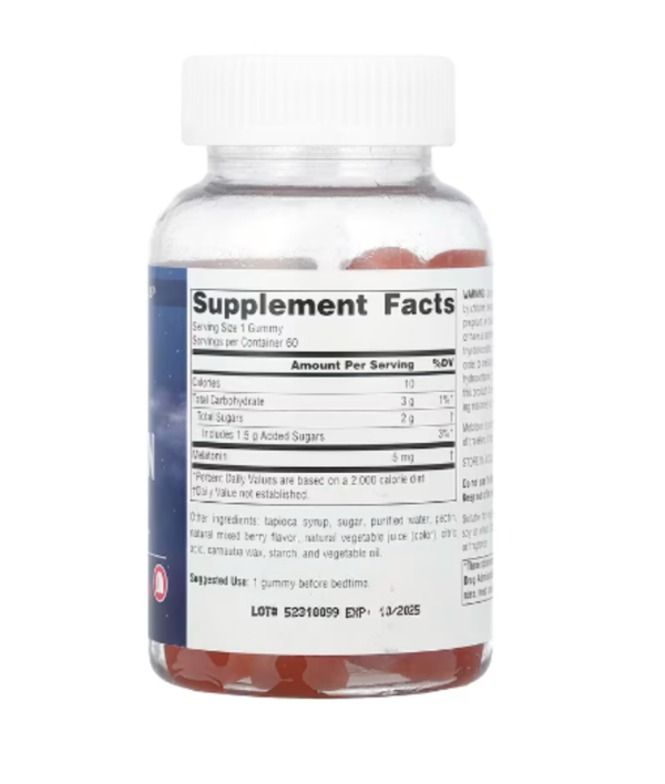 Source Naturals, Sleep Science®, Melatonin Gummies, Mixed Berry, 5 mg, 60 Gummies