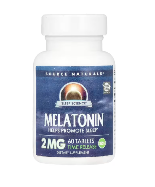 Source Naturals, Sleep Science®, Melatonin, Time Release, 2 mg, 60 Tablets