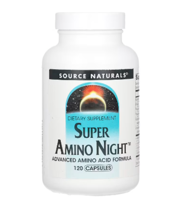 Source Naturals, Super Amino Night, 120 Capsules