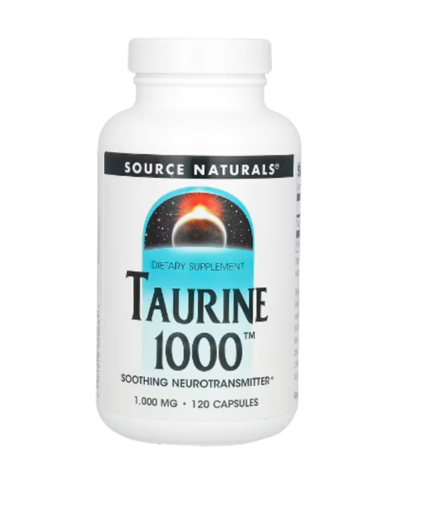 Source Naturals, Taurine 1000, 1,000 mg, 120 Capsules