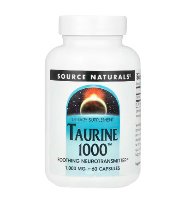 Source Naturals, Taurine 1000™, 1,000 mg, 60 Capsules