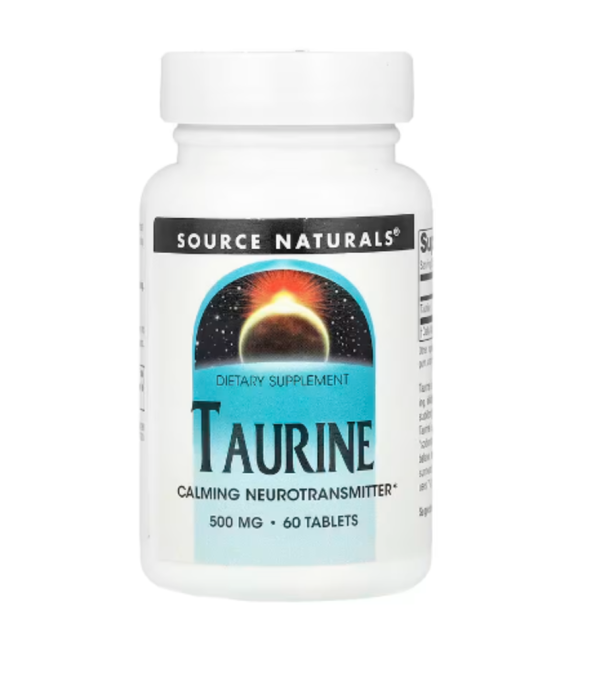 Source Naturals, Taurine, 500 mg, 60 Tablets