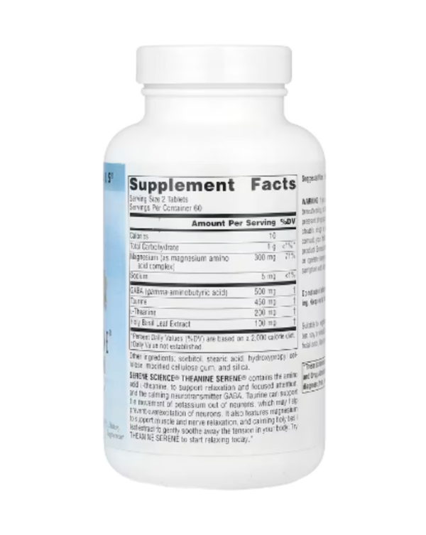Source Naturals, Theanine Serene® With Magnesium, 120 Tablets