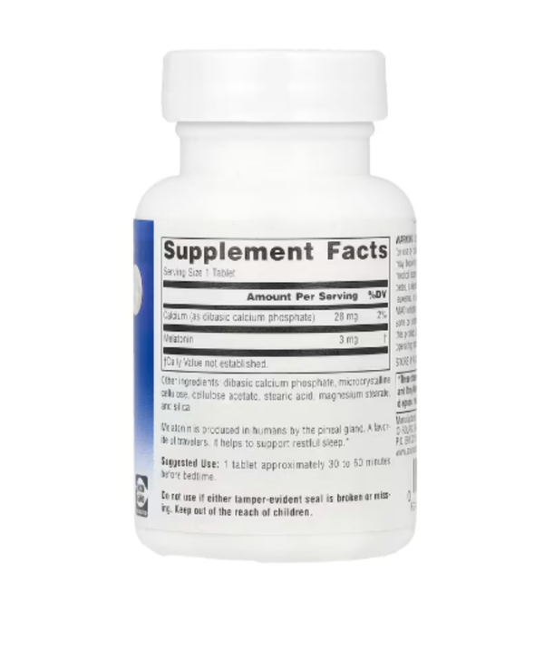 Source Naturals, Timed Release Melatonin, 3 mg , 60 Tablets