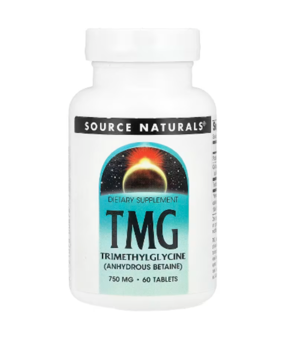 Source Naturals, TMG, 750 mg, 60 Tablets