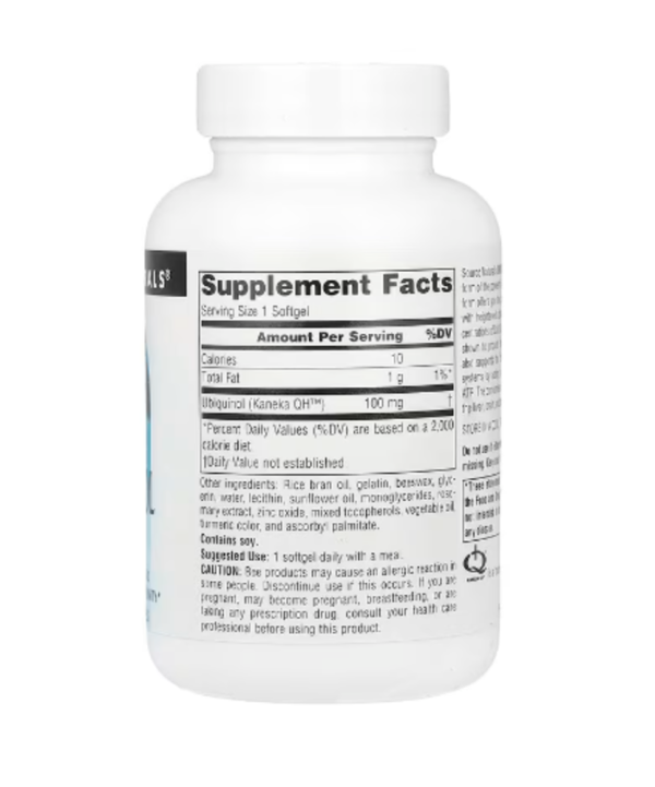 Source Naturals, Ubiquinol CoQH, 100 mg, 60 Softgels