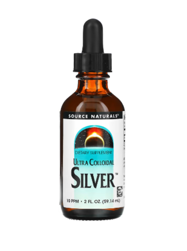 Source Naturals, Ultra Colloidal Silver, 10 PPM, 2 fl oz (59.14 ml) (5 PPM per Tsp)