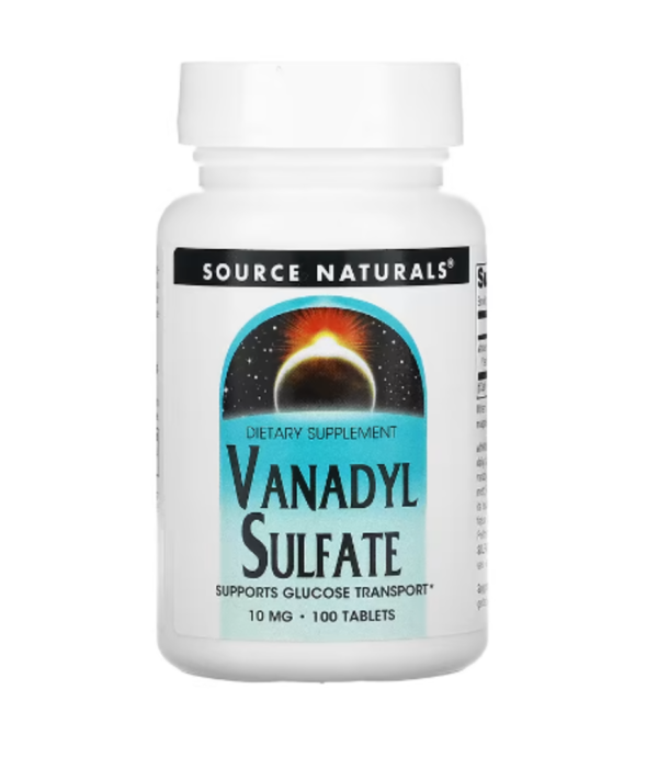 Source Naturals, Vanadyl Sulfate, 10 mg, 100 Tablets