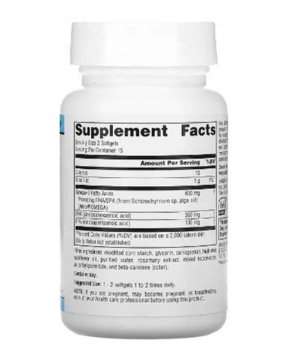 Source Naturals, Vegan Omega-3s Non-Fish EPA-DHA, 300 mg, 30 Vegan Softgels