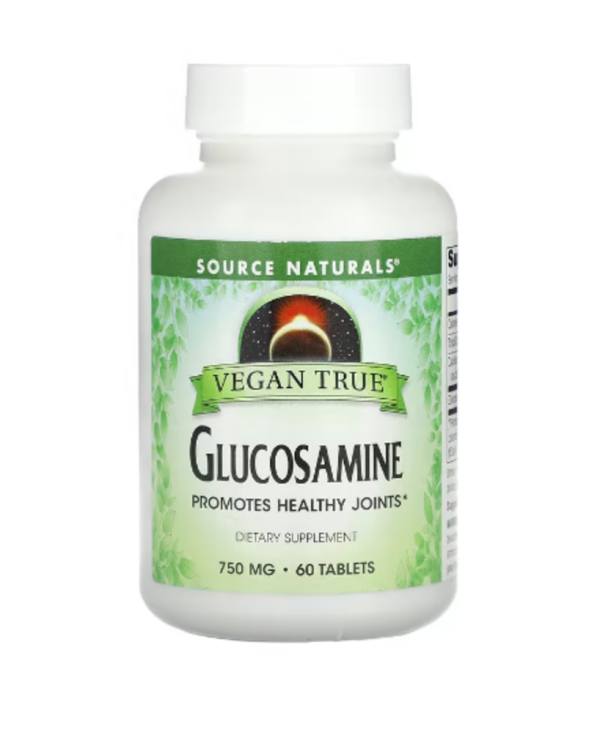 Source Naturals, Vegan True, Glucosamine, 750 mg, 60 Tablets