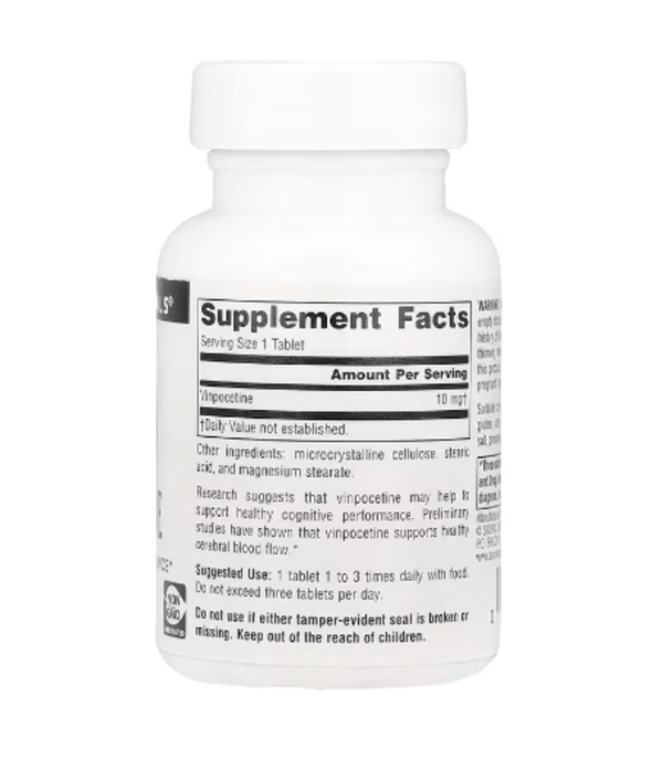 Source Naturals, Vinpocetine , 10 mg, 60 Tablets