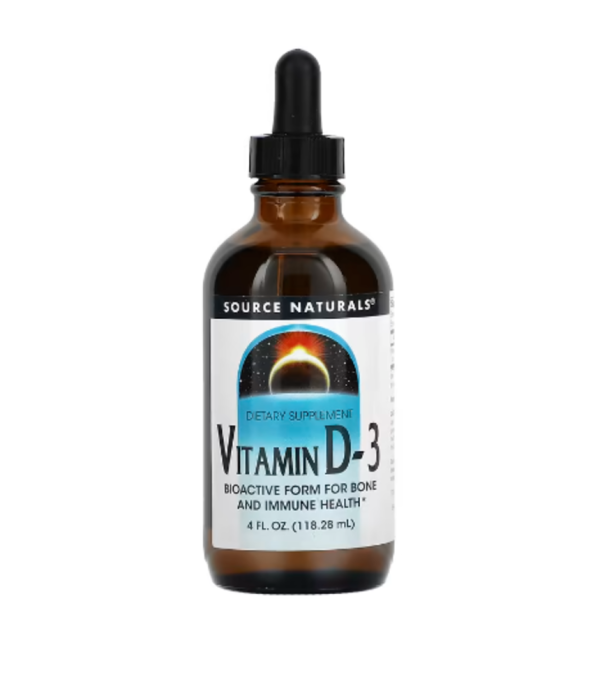 Source Naturals, Vitamin D-3, 4 fl oz (118.28 ml)