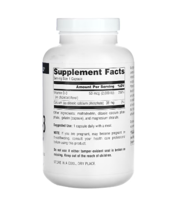Source Naturals, Vitamin D-3, 50 mcg (2,000 IU), 400 Capsules