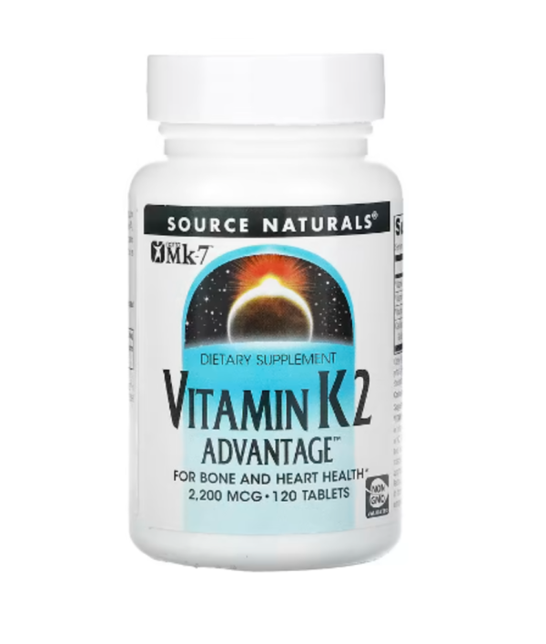 Source Naturals, Vitamin K2 Advantage, 2,200 mcg, 120 Tablets