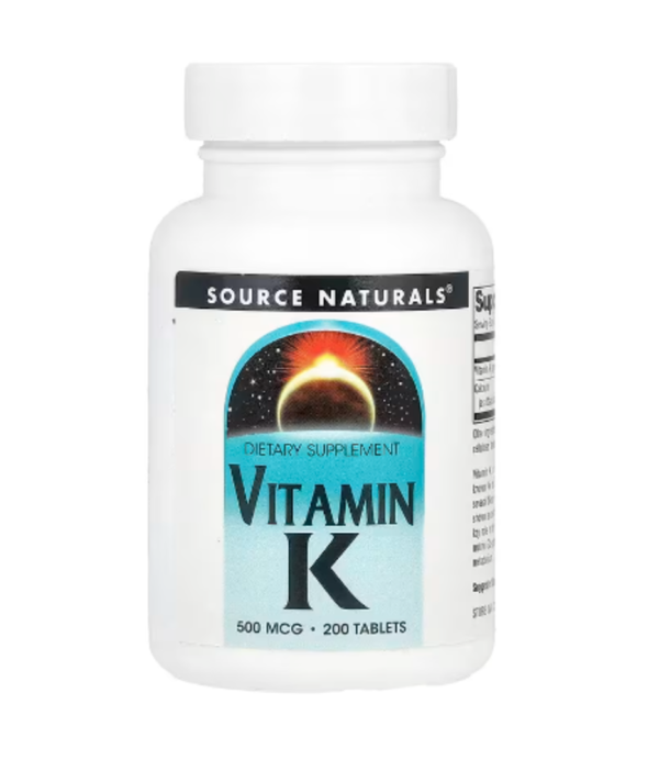 Source Naturals, Vitamin K, 500 mcg, 200 Tablets