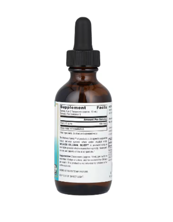 Source Naturals, Wellness Colloidal Silver™, 45 PPM, 2 fl oz (59.14 ml)