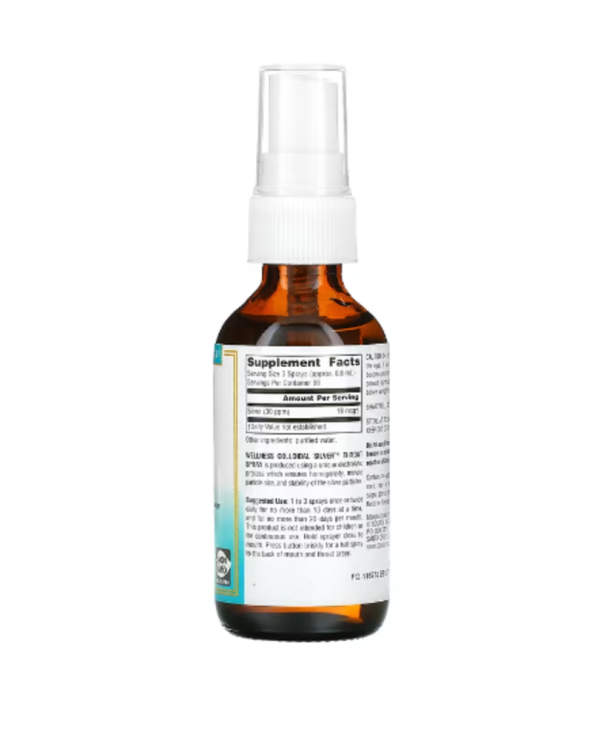 Source Naturals, Wellness, Colloidal Silver Throat Spray, 30 PPM, 2 fl oz (59.14 ml) (30 PPM per 0.6 ml)