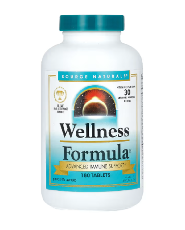 Source Naturals, Wellness Formula, Advanced Daily Immune Support, 180 Tablets