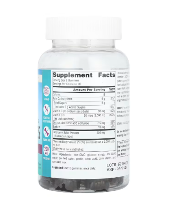 Source Naturals, Wellness Gummies, Elderberry, 60 Gummies