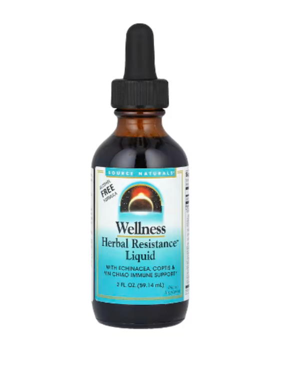 Source Naturals, Wellness, Herbal Resistance™ Liquid, Alcohol Free, 2 fl oz (59.14 ml)