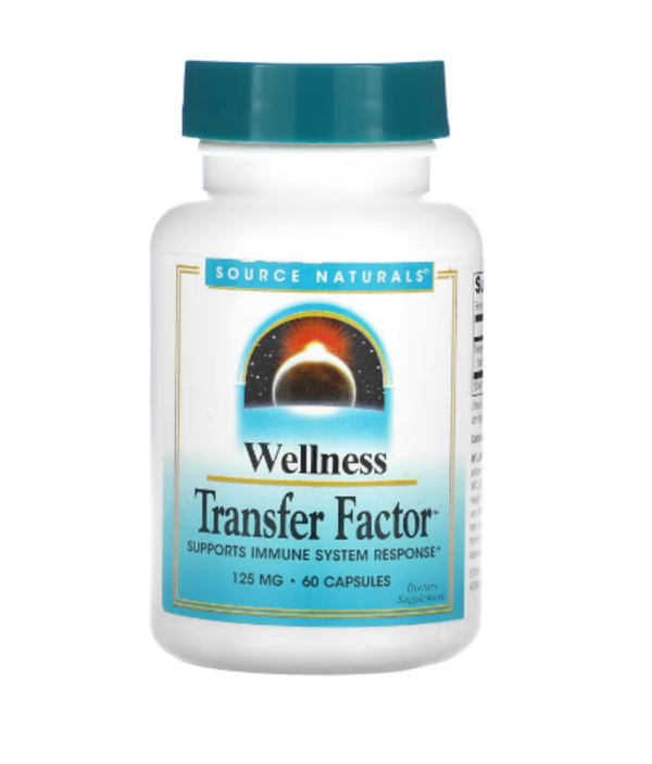Source Naturals, Wellness, Transfer Factor, 125 mg, 60 Capsules