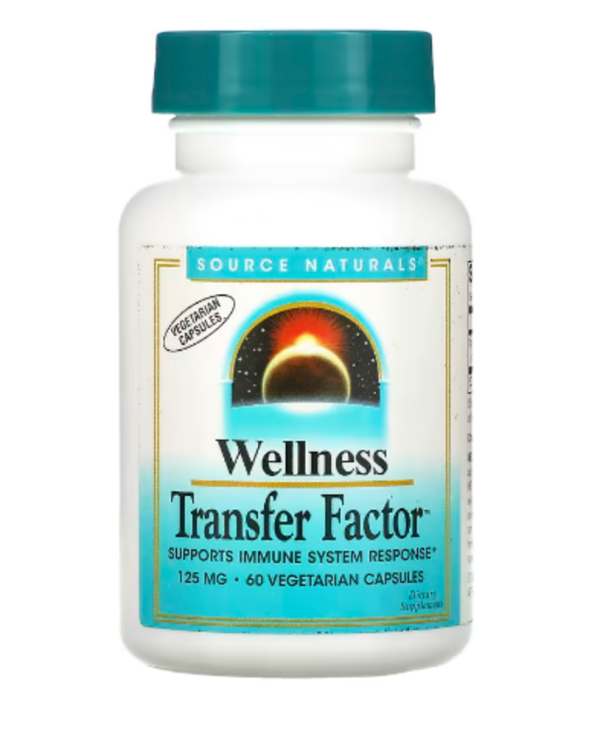 Source Naturals, Wellness Transfer Factor, 125 mg, 60 Vegetarian Capsules