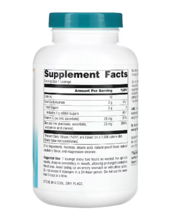 Source Naturals, Wellness, Zinc Lozenges, Peach-Raspberry, 23 mg, 120 Lozenges