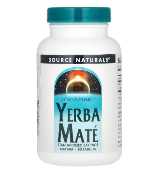 Source Naturals, Yerba Mate, 600 mg, 90 Tablets