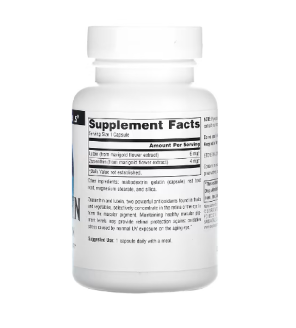 Source Naturals, Zeaxanthin with Lutein, 10 mg, 60 Capsules