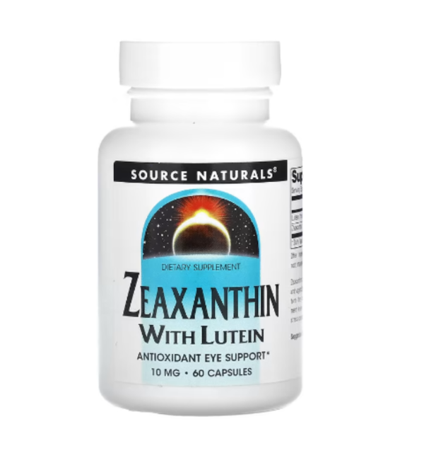 Source Naturals, Zeaxanthin with Lutein, 10 mg, 60 Capsules