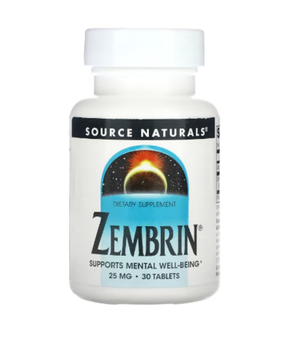 Source Naturals, Zembrin, 25 mg, 30 Tablets