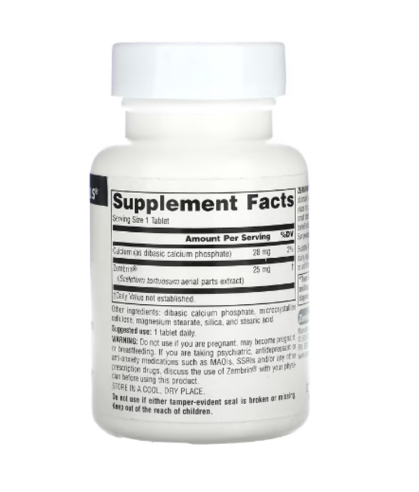 Source Naturals, Zembrin, 25 mg, 60 Tablets