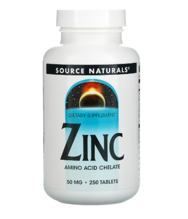 Source Naturals, Zinc, 50 mg, 250 Tablets