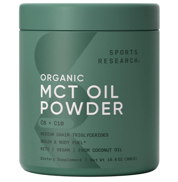 Sports Research, Organic MCT Oil Powder, 10.6 oz (300 g)