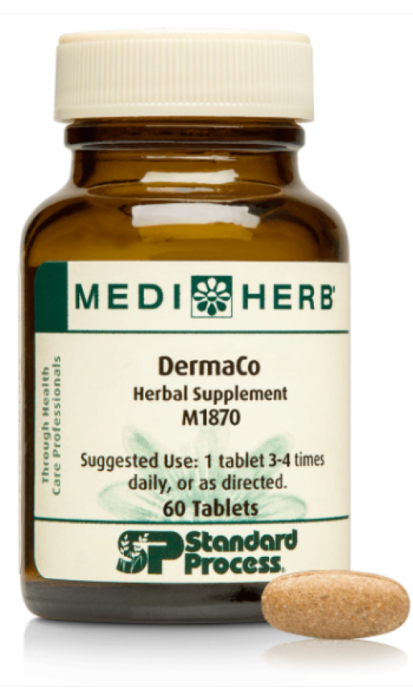 Standard Process Medi-herb DermaCo 60 Tablets