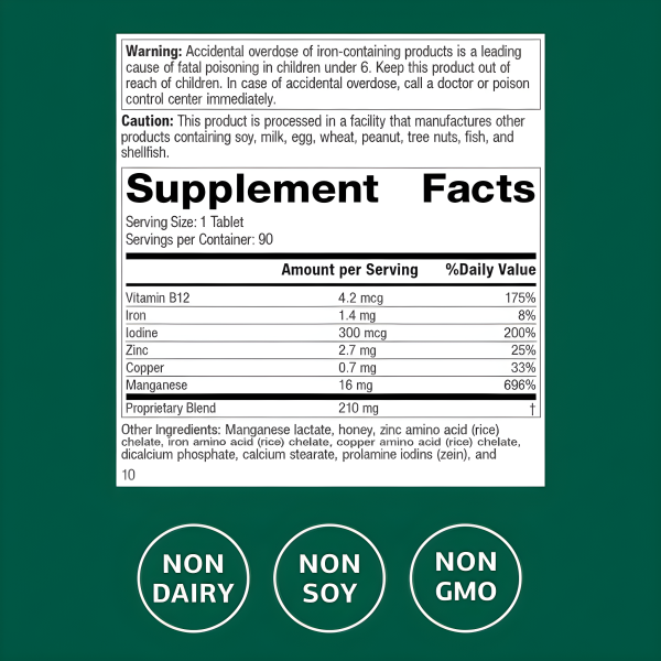 Standard Process Trace Minerals-B12 - 90 Tablets