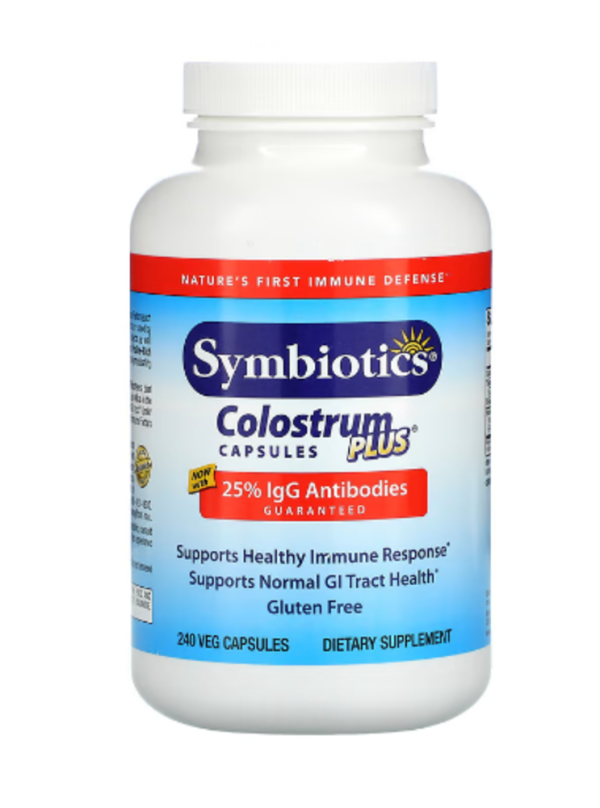 Symbiotics, Colostrum Plus, 240 Veg Capsules